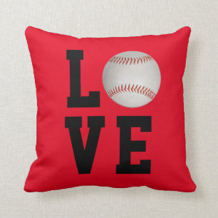 Almofada Amor do basebol customizável