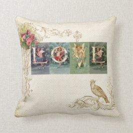 Almofada Amor do Victorian do vintage