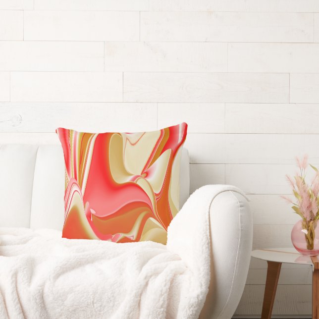 Almofada Amor e Abstrato 3D Rainbowart Dourado (Sofá)