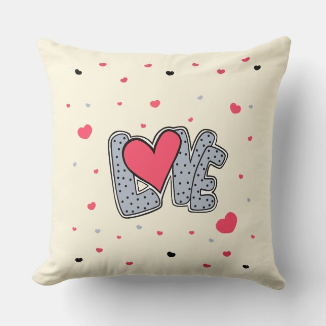 Almofada Amor e coração (Frente)