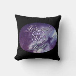 Almofada Amor e luz com pentáculo