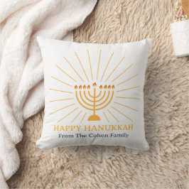 Almofada Amor e Luz | Família simples e feliz de Hanukkah