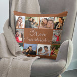 Almofada Amor é uma coisa maravilhosa, cor-de-rosa 10<br><div class="desc">Citação romântica e Travesseiro de Foto Personalizado. O texto principal é escrito à mão e lê-se "O amor é uma coisa maravilhosa" em caligrafia lúdica com corações amorosos. O modelo de foto é configurado para que você adicione suas fotos, trabalhando no sentido horário a partir da parte superior esquerda, para...</div>