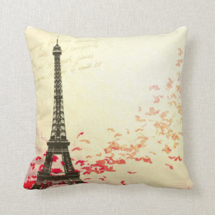 Almofada Amor em Paris na primavera