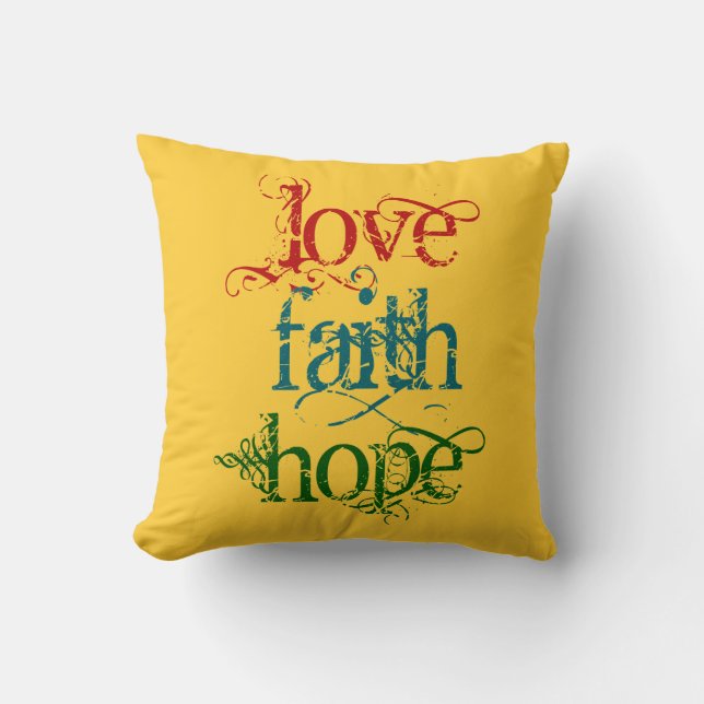 ALMOFADA AMOR FAIXA ESPERANÇA (Frente)