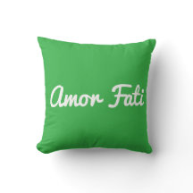 Amor Fati Throw Pillow, Throw Pillow 16" x 16"