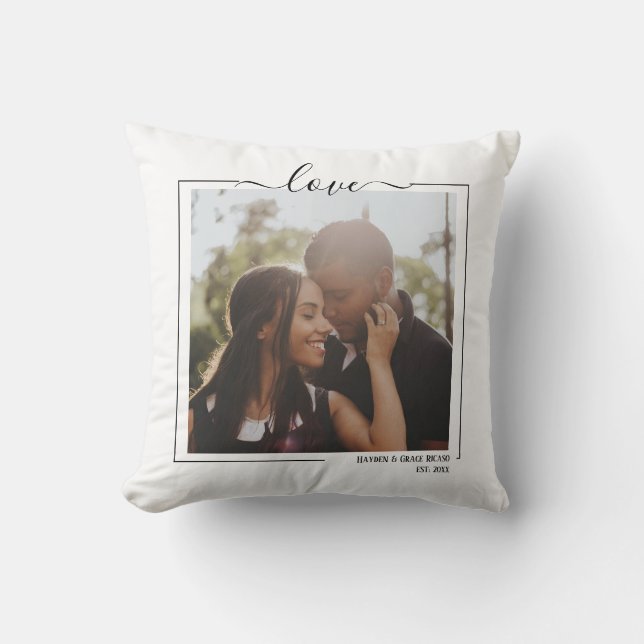 Almofada Amor Foto Personalizada E Texto (Frente)