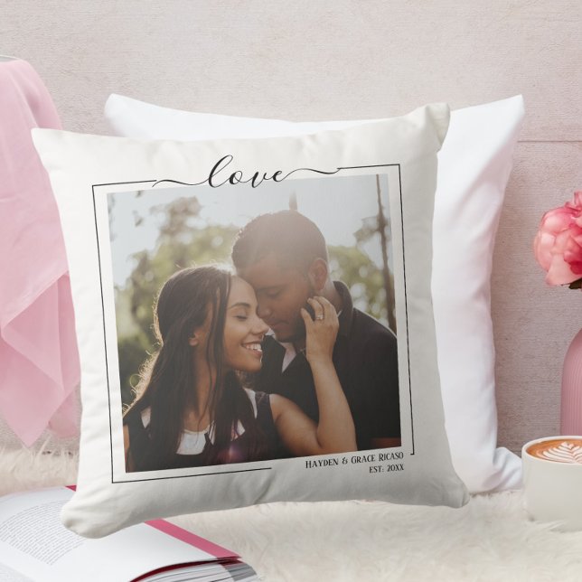 Almofada Amor Foto Personalizada E Texto (Criador carregado)