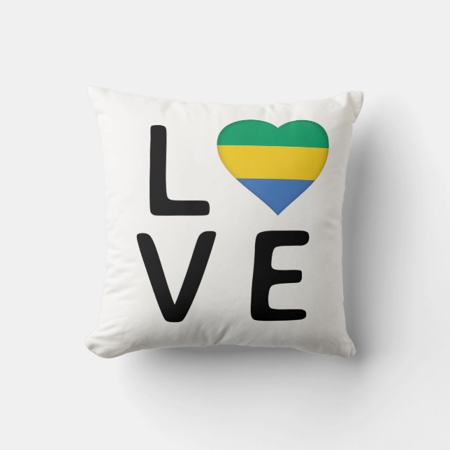 Almofada Amor - Gabão Flag (Frente)