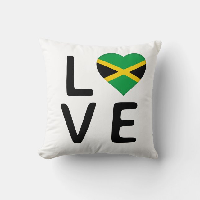 Almofada Amor - Jamaica Flag (Frente)