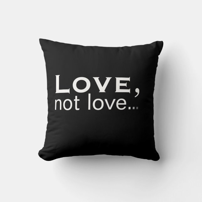 Almofada Amor não amor (Frente)