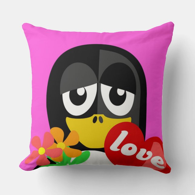 ALMOFADA AMOR PENGUIN (Frente)
