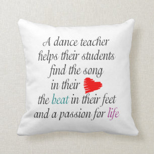 Almofada Amor personalizado para ensinar a dança - dance o