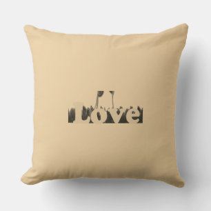 Almofada Amor puro em seu Simples Design de texto