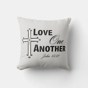 Almofada Amor Um Ao Outro Travesseiro decorativo Cruzado