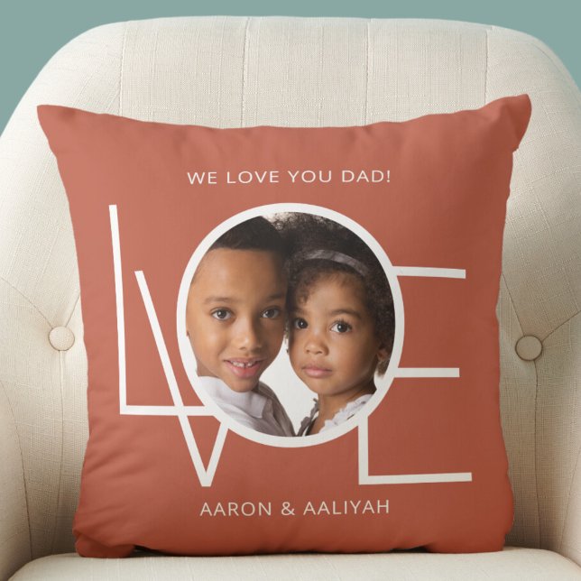 Almofada Amor Você Pai Foto Personalizada (Criador carregado)