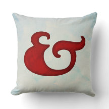 Ampersand Náutico em Aquarela | Vermelho Elegante 
