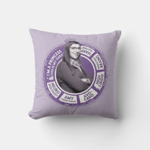 Almofada Amy Farrah Fowler Info Graphic