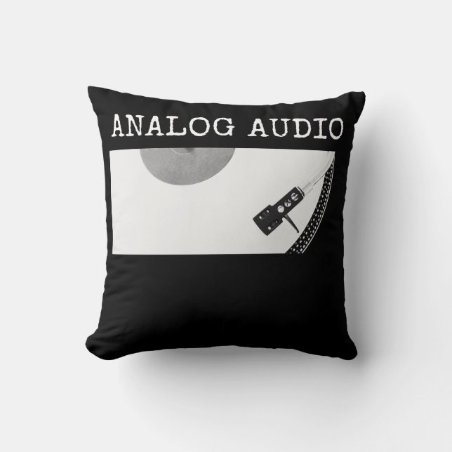 Almofada Analog Audio Audiophile Vinyl Records (Frente)