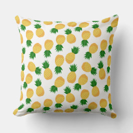 Almofada Ananás amarelo-abacaxi Design de padrão de Fruta v