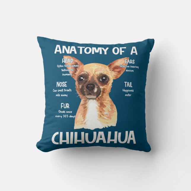 Almofada Anatomia De Chihuahua Para Pistas De Cachorro (Frente)