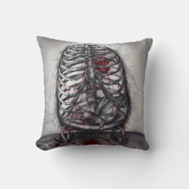 Almofada Anatomia de Gaiola Vazia Horror Gótico Arte Origin