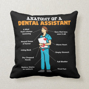 Almofada Anatomia de um assistente dental - presentes do