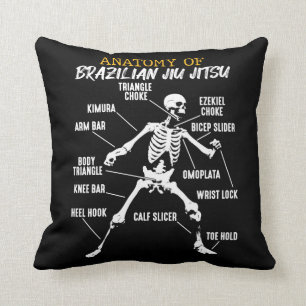 Almofada Anatomia do esqueleto da luta de Jiu Jitsu