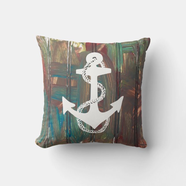 ALMOFADA ANCHOR ABSTRATO + ROPE | (Frente)