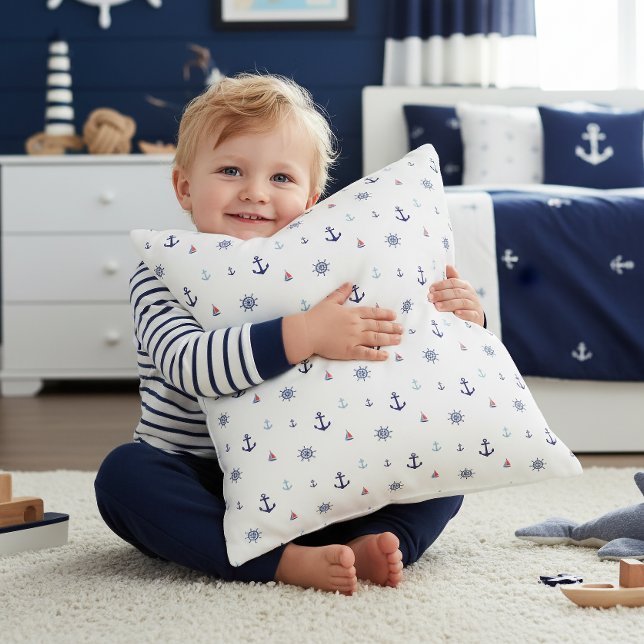 Almofada Anchors & Helms Nautical Kids ID1256 (Criador carregado)