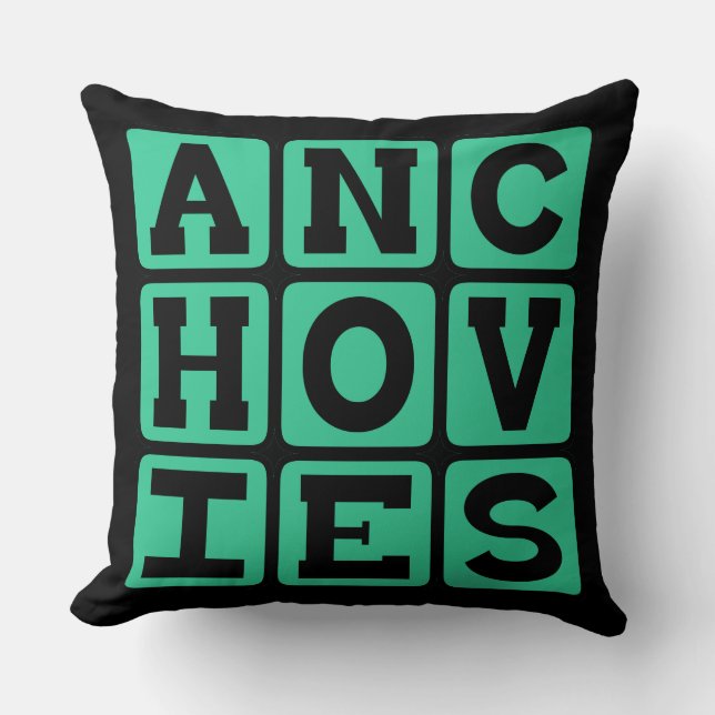 Almofada Anchovas, Cobertura de Pizza (Frente)
