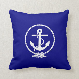Almofada Âncora e Âncora Náuticas Azul-marinho