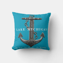 Âncora náutica do pirata do lago Michigan em apuro