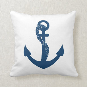 Almofada Âncora Náutica Marinho azul