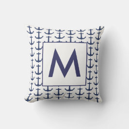 Almofada Âncora Náutica Personalizada do Marinho