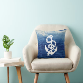 Almofada Âncora Náutica Personalizada Vivendo o Sonho