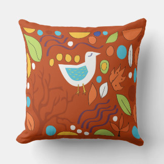 Almofada ANDA NO WOODS Brown Tan Travesseiro decorativo