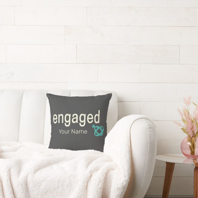 Almofada Anéis de Noivado Casais Festa de Despedida de Solt (Sofá)