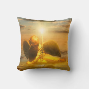 Almofada Angel Boy "LIGHT THE WORLD"