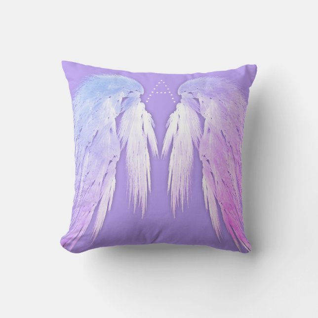 Almofada ANGEL WINGS Fairy Purple Monograma (Frente)
