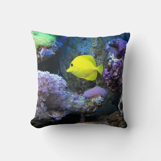 Almofada Angelfish amarelo (Frente)