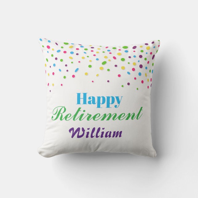 Almofada Animações para novos começosAposentação Feliz Colo (Frente)