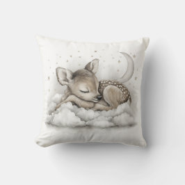 Almofada Animais Bebês Adoráveis em Aquarela Dormindo nas N