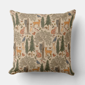 Almofada Animais da Floresta Florestal do Armário