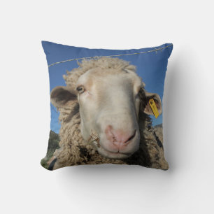 Almofada Animais de Cabeça de Ovelha de Merino Bonito