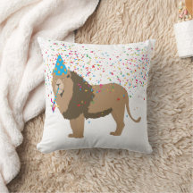 Animais de festas de leão com festa
