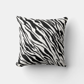 Almofada animais de pele de zebra impressão