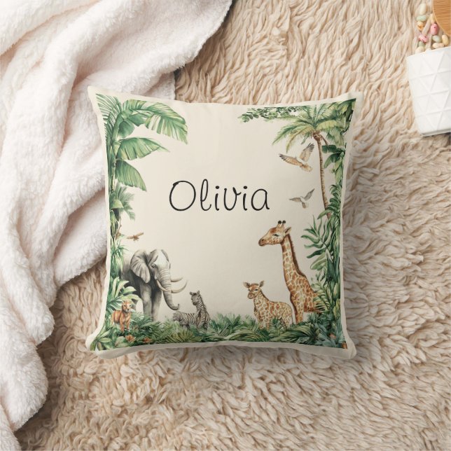 Almofada Animais do Safari da Selva (Cobertor)