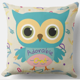 Almofada Animais fofos personalizados coruja viveiros infan