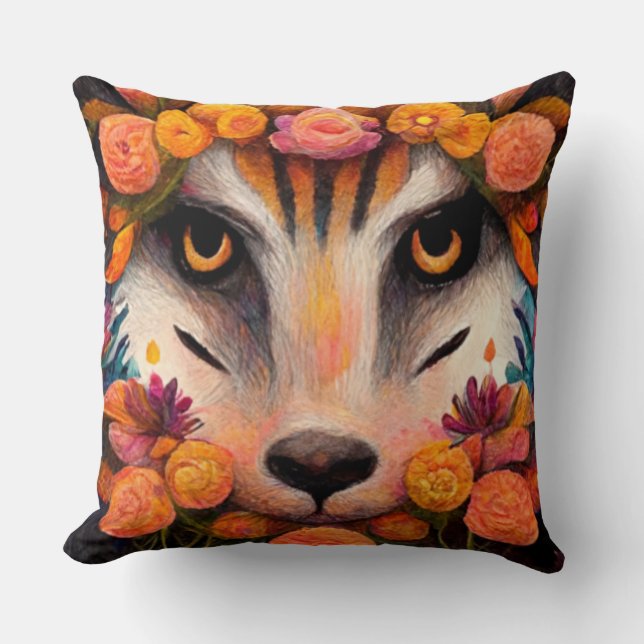 Almofada Animais incríveis travesseiro decorativo bonito (Frente)